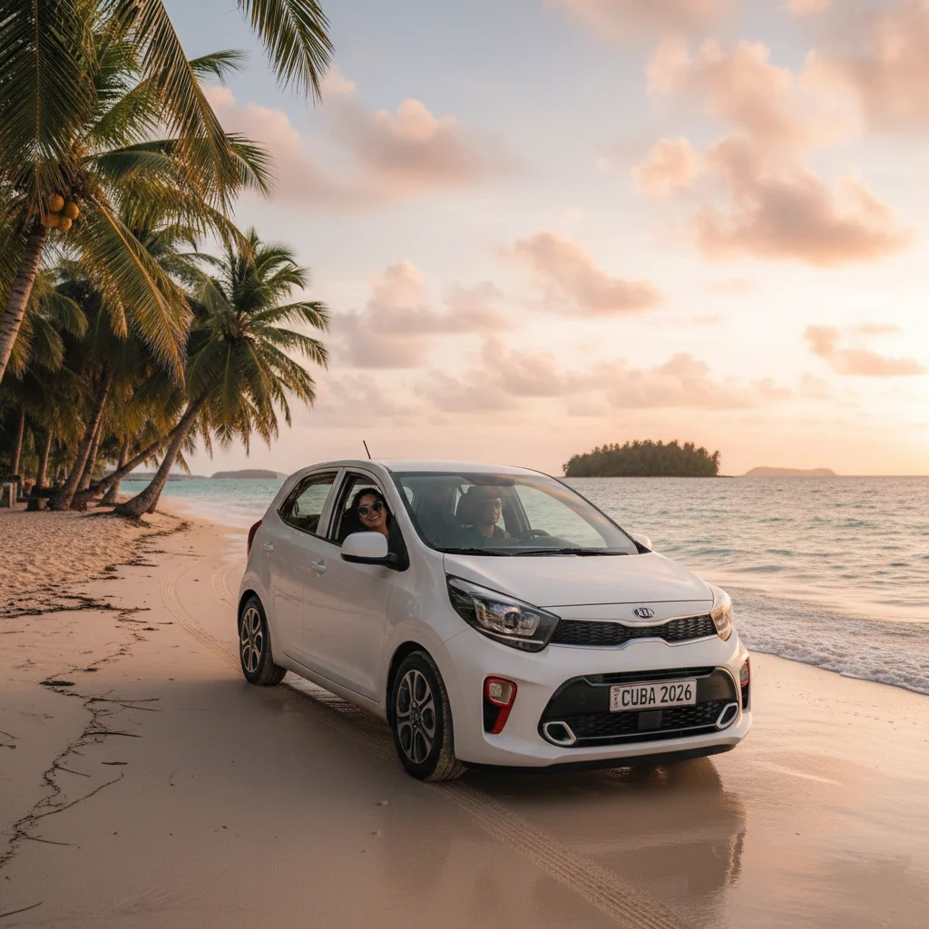 Kia Picanto - Car Rental in Cuba with Professional Chauffeur