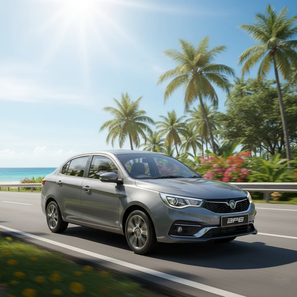 Proton Saga - Car Rental in Cuba with Professional Chauffeur